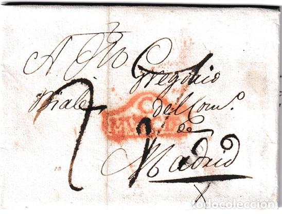 Briefmarken: 1817. Carta de Cartagena a Madrid