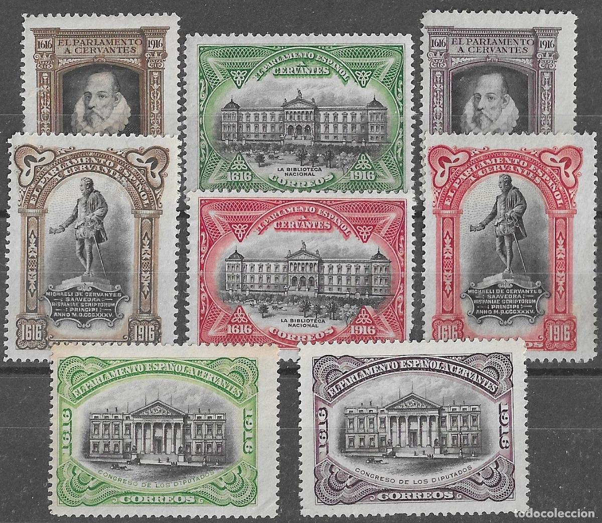 Sellos: 1916.III Centenario Muerte de Cervantes. FR 11-18