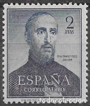 Sellos: 1952. San Francisco Javier. N&ordm;1118 Edifil. Sin Fijasello