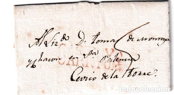 Sellos: 1826. Carta de Carri&oacute;n de los Condes a Cevico de la Torre