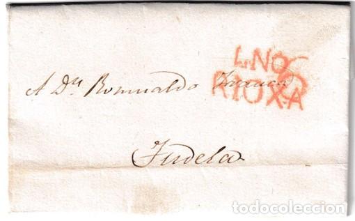 Sellos: 1835. Carta de Logro&ntilde;o a Tudela