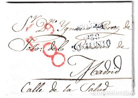 Sellos: 1838. Carta de Sevilla a Madrid