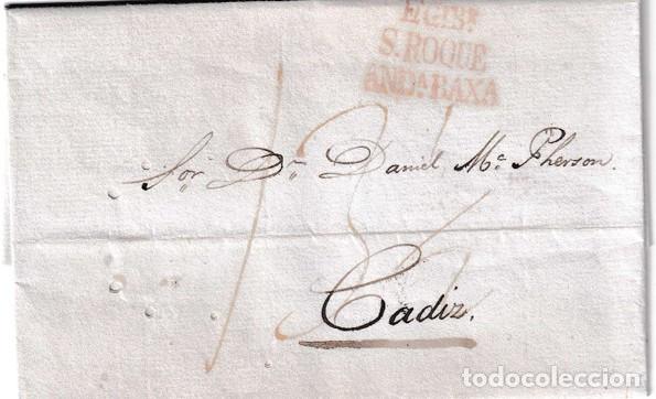 Sellos: 1840. Carta de Gibraltar a Cadiz