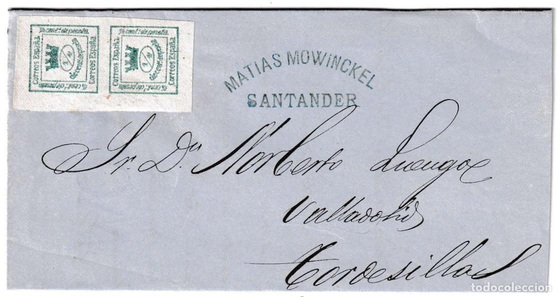 Sellos: 1874. Carta de Santander a Tordesillas II