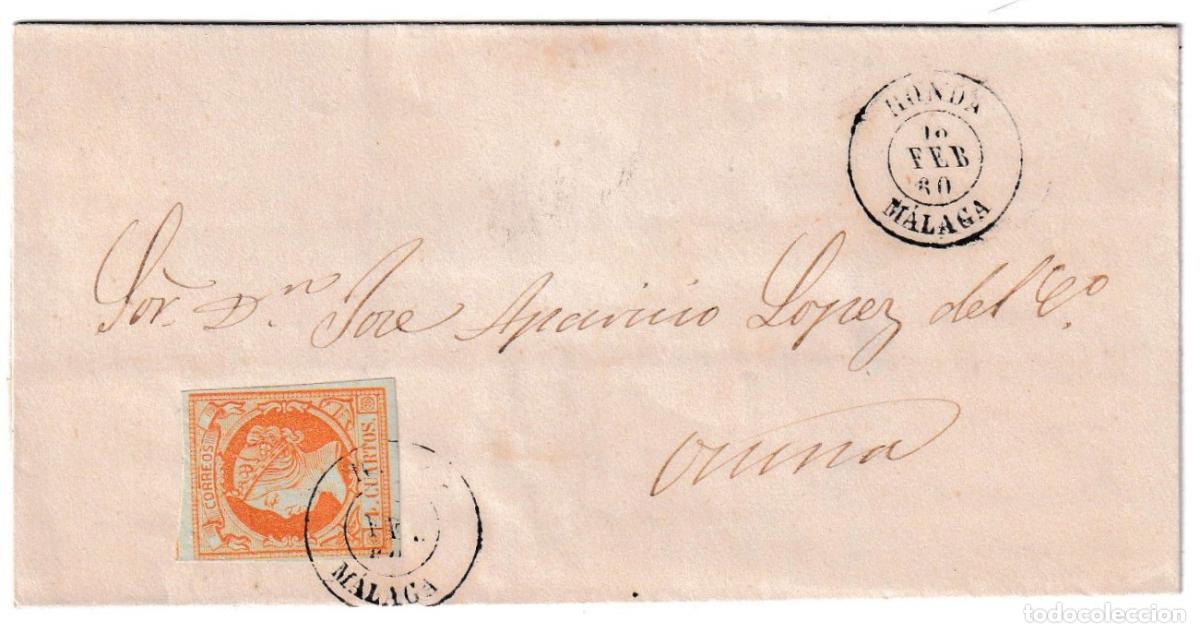 Sellos: 1860. Envuelta de Ronda a Osuna