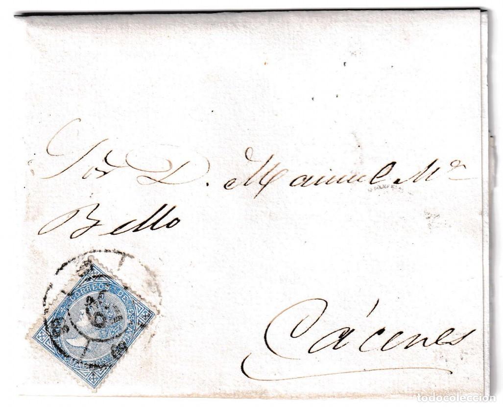 Sellos: 1867. Carta de Trujillo a C&aacute;ceres