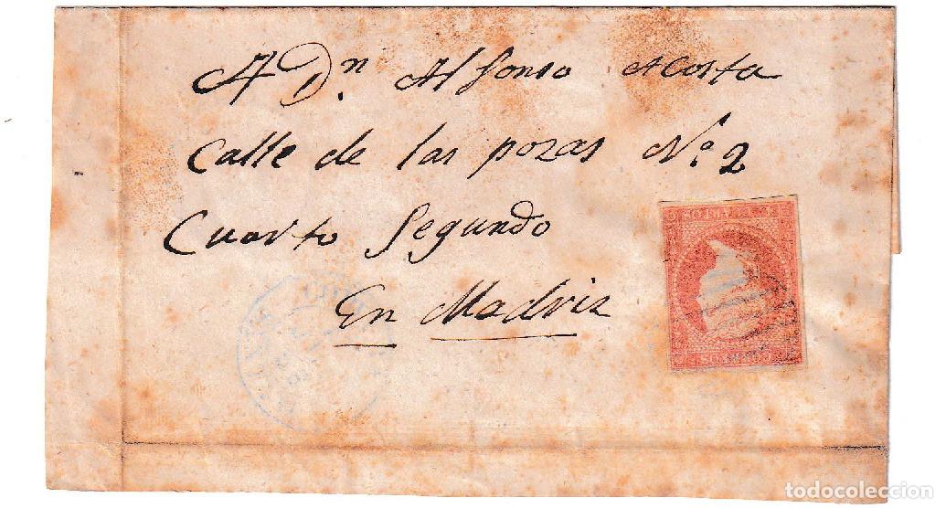 Sellos: 1858. Frontal de C&oacute;rdoba a Madrid