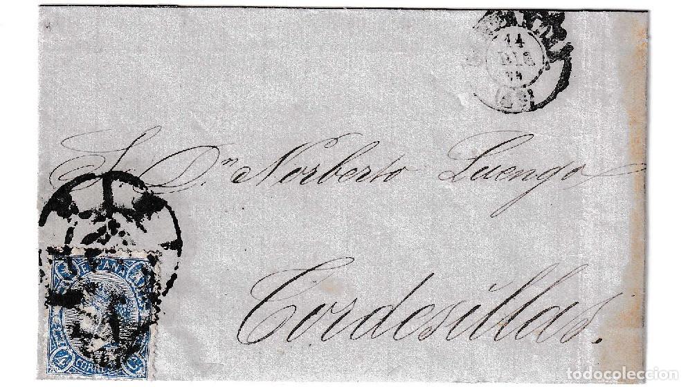 Sellos: 1865. Carta de Santander a Tordesillas