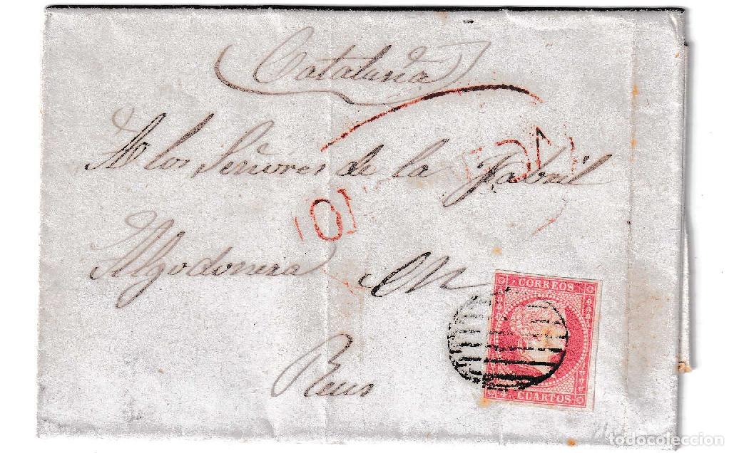 Sellos: 1857. Carta de la Tega a Reus