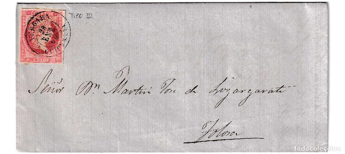 Sellos: 1860. Carta de Vergara a Tolosa