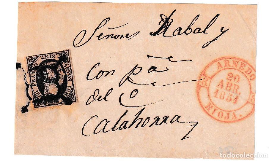 Sellos: 1854. Frontal de Arnedo a Calahorra