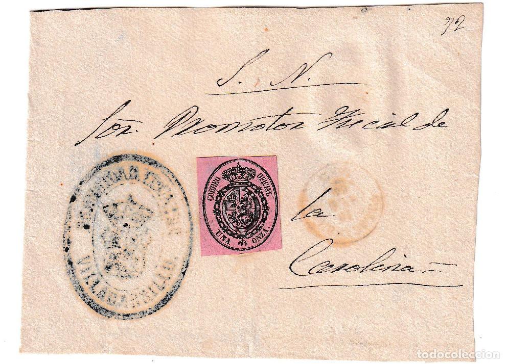Sellos: 1864. Frontal de Villacarrillo a La Carolina