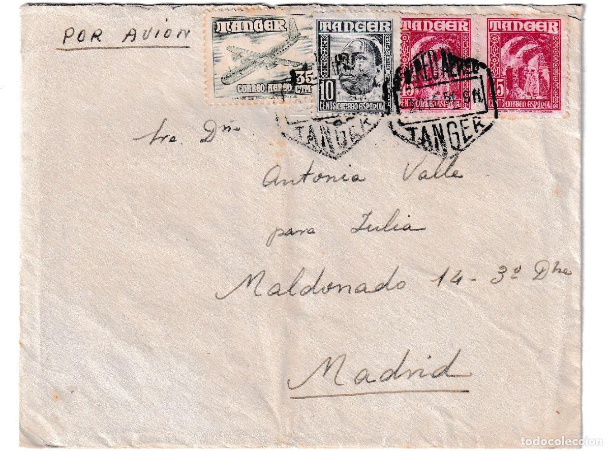 Sellos: 1951. Correo a&eacute;reo de Tanger a Madrid