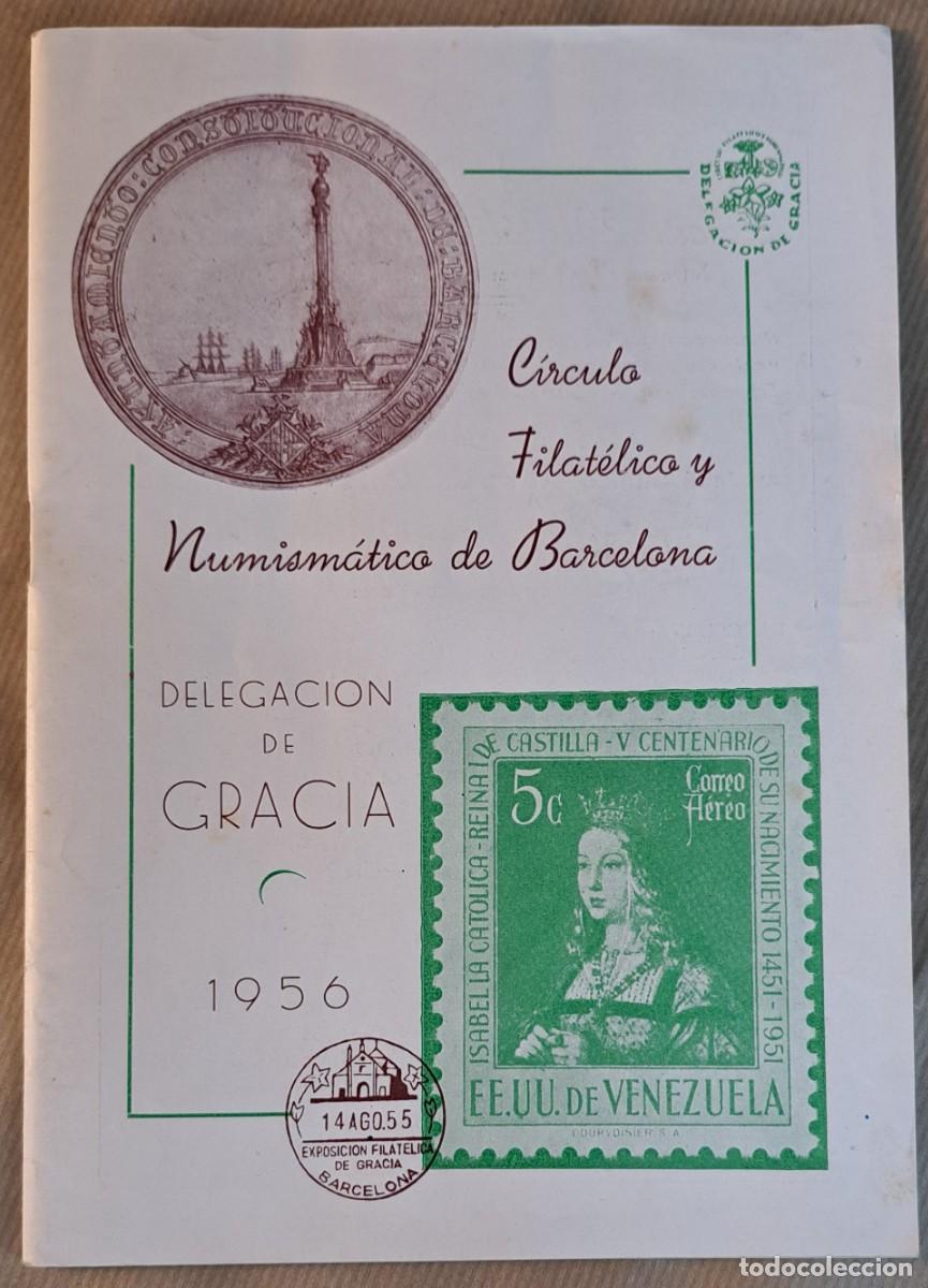 Sellos: Exposici&oacute;n Filat&eacute;lica y Numism&aacute;tica de Gracia 1956 &ndash; C&iacute;rculo Filat&eacute;lico de Barcelona