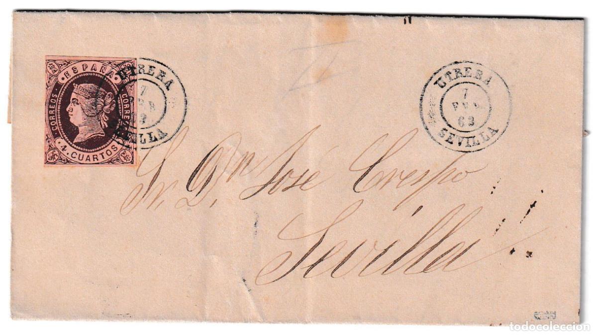 Sellos: 1863. Carta de Utrera a Sevilla