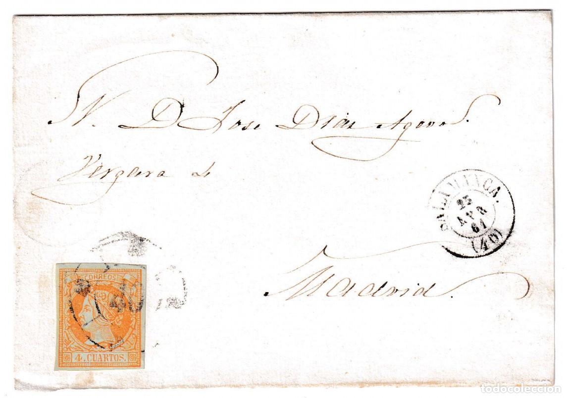 Sellos: 1861. Envuelta de Salamanca a Madrid