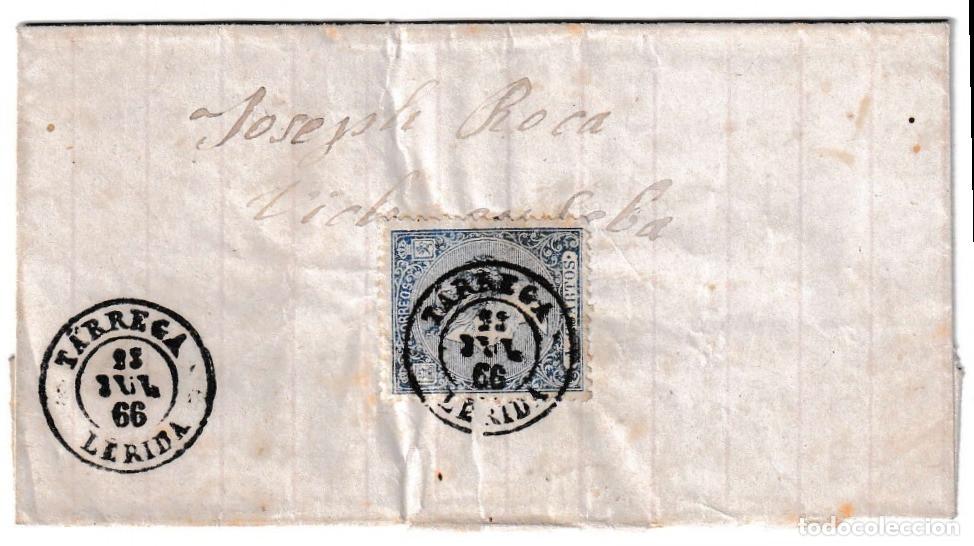 Sellos: 1866. Envuelta de T&aacute;rrega a Vich