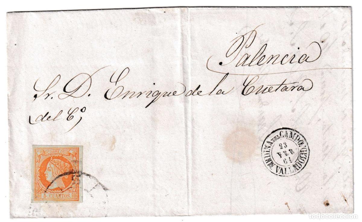 Sellos: 1861. Carta de Medina del Campo a Palencia