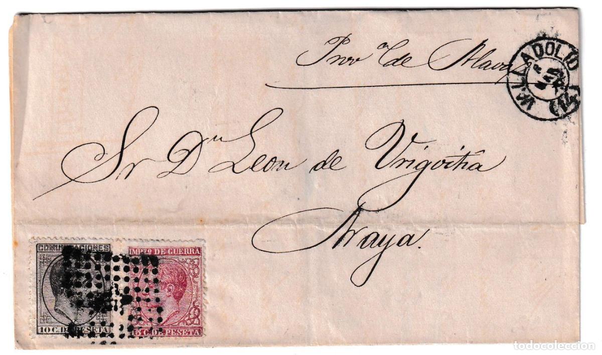 Sellos: 1879. Carta de Valladolid a Araya