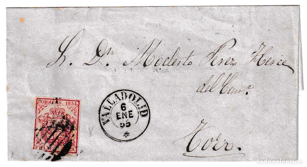 Sellos: 1855. Envuelta de Valladolid a Toro