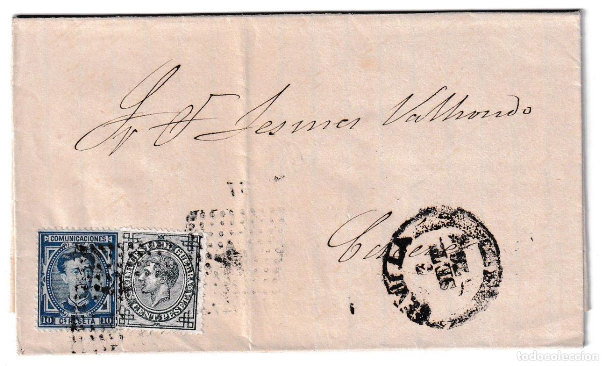 Sellos: 1876. Carta de Sevilla a C&aacute;ceres