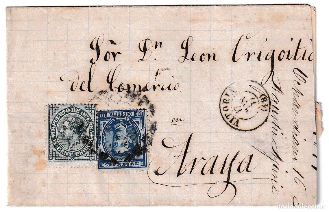 Sellos: 1877. Carta de Vitoria a Araya