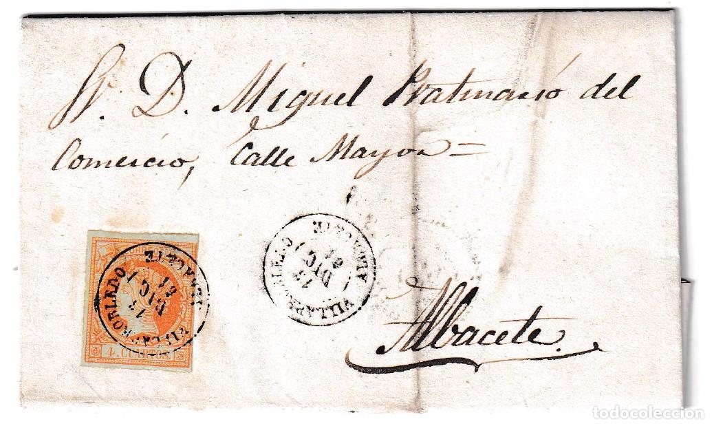 Sellos: 1861. Carta de Villarobledo a Albacete
