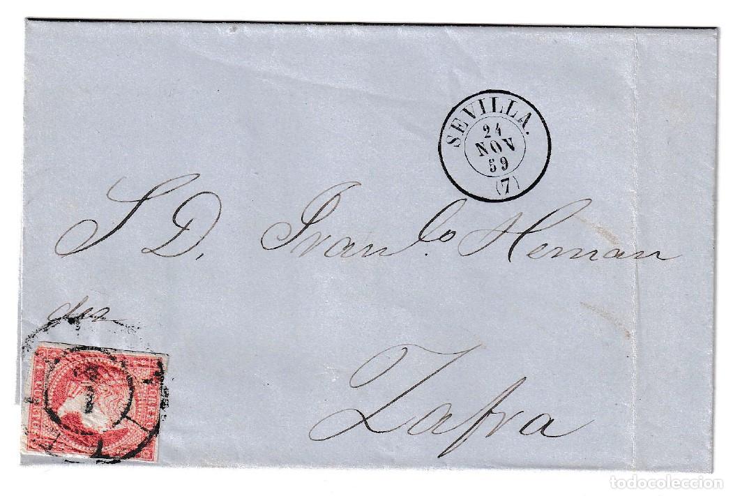 Sellos: 1859. Envuelta de Sevilla a Zafra I