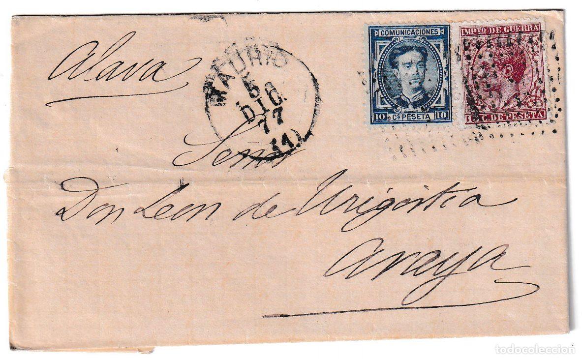 Sellos: 1877. Envuelta de Madrid a Araya II