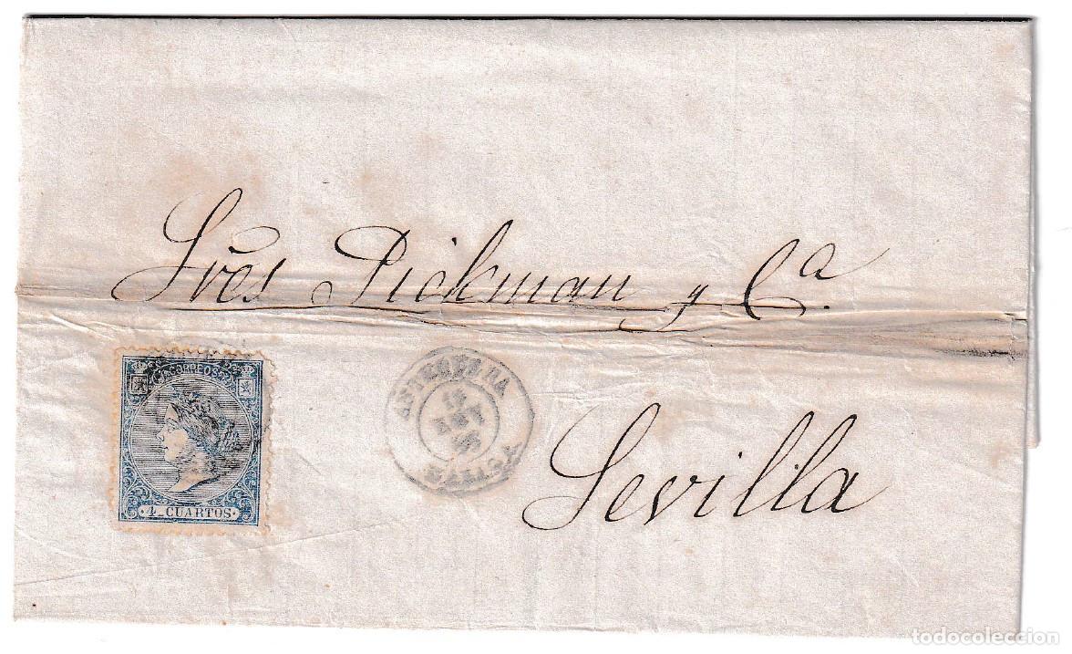 Sellos: 1866. Carta de Antequera a Sevilla