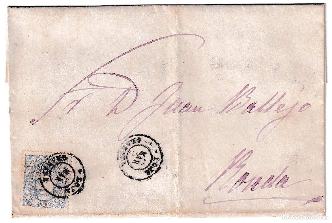 Sellos: 1871. Envuelta de Loja a Ronda