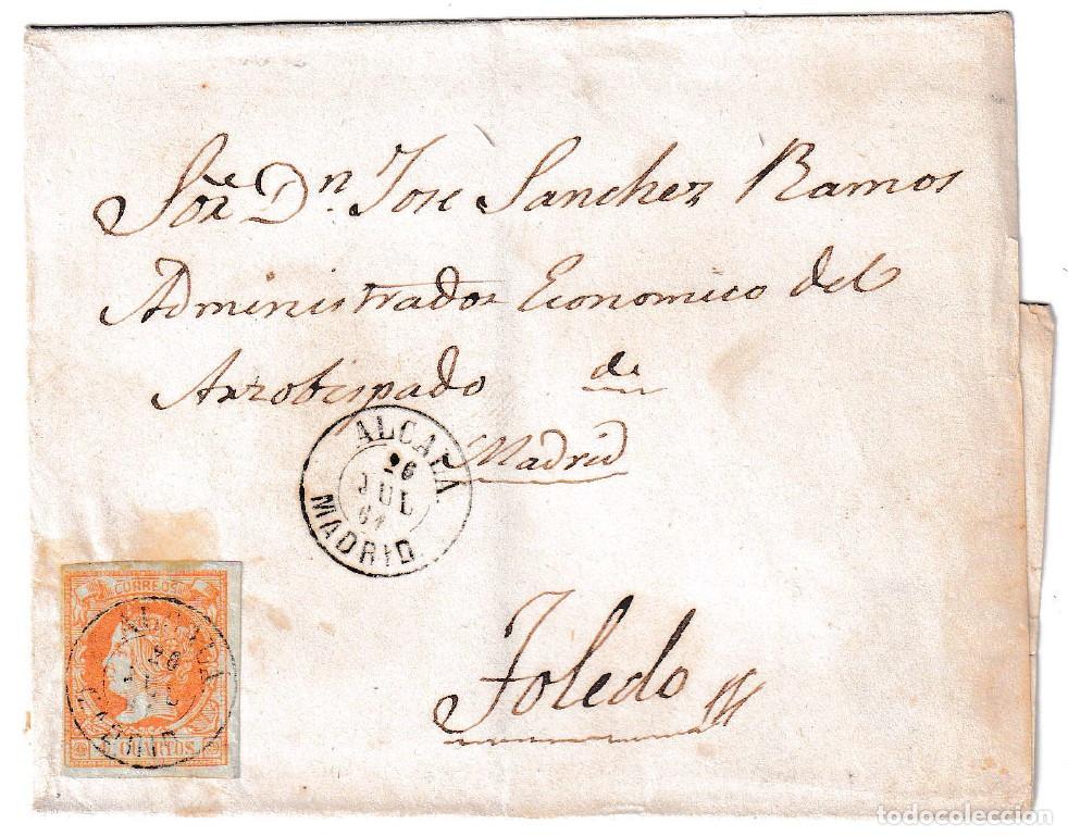 Sellos: 1861. Carta de Alcal&aacute; a Toledo