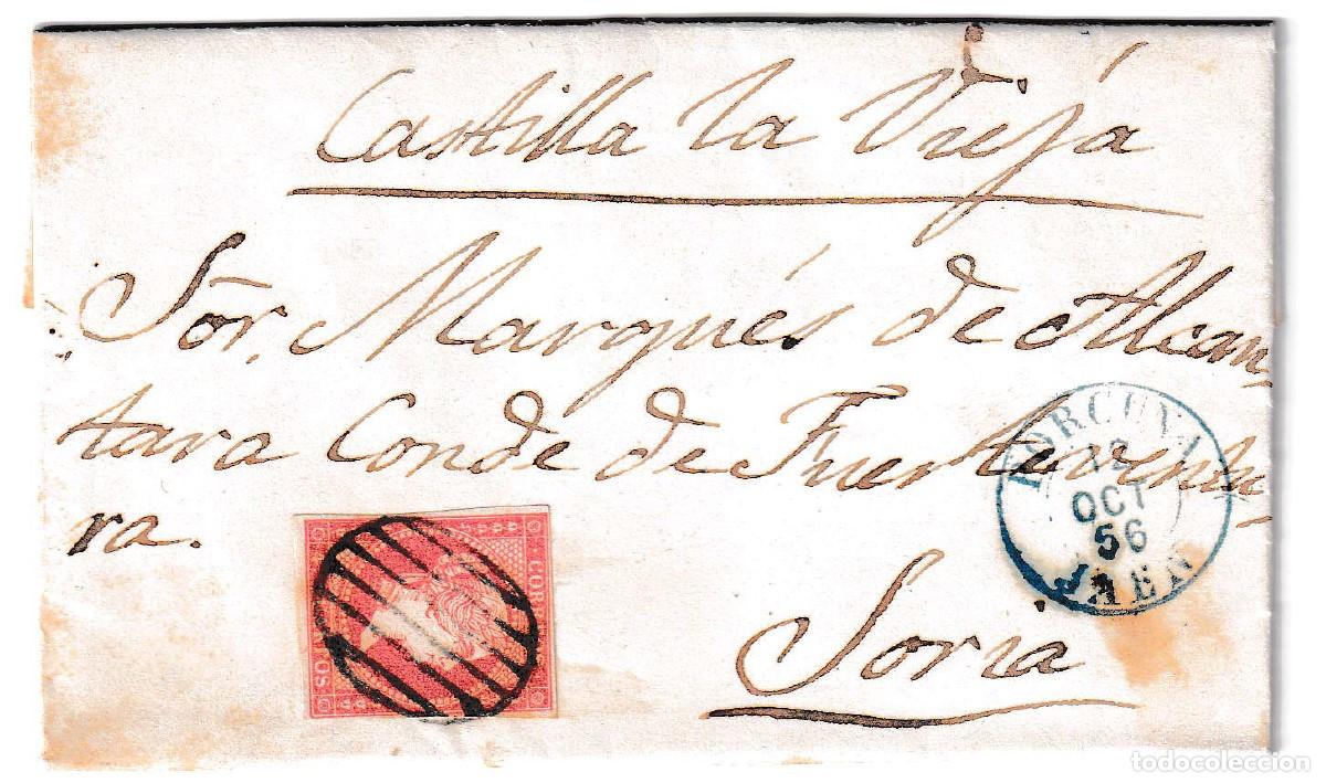 Sellos: 1856. Carta de Porcuna a Soria