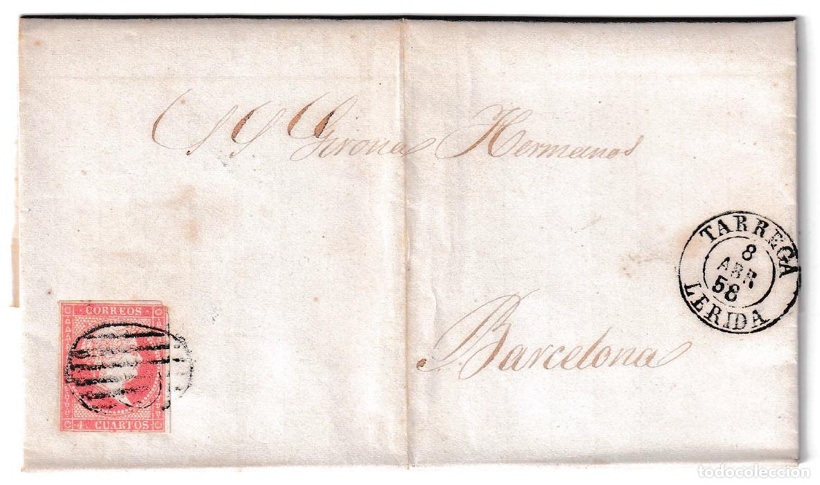 Sellos: 1858. Carta de T&aacute;rrega a Barcelona I