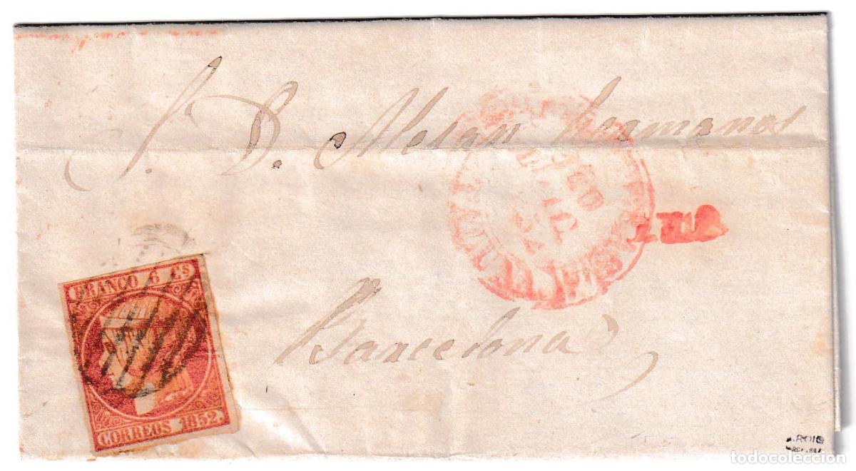 Sellos: 1852. Carta de Figueras a Plasencia