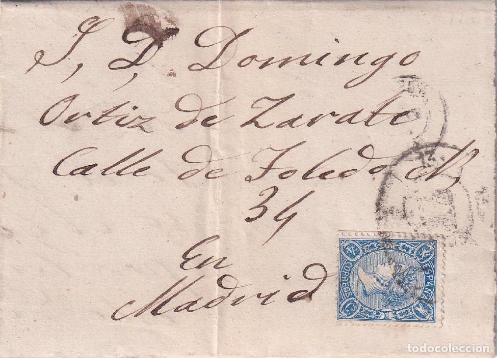 Sellos: 1865. Carta de Toledo a Madrid