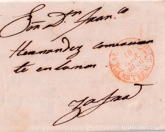 Sellos: 1846. Carta de Azuchal a Zafra