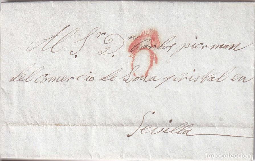 Sellos: 1841. Carta de Almer&iacute;a a Sevilla