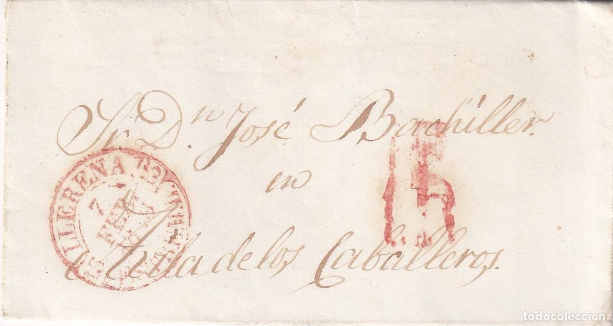 Sellos: 1849. Carta de Llerena a Avila de los Caballeros
