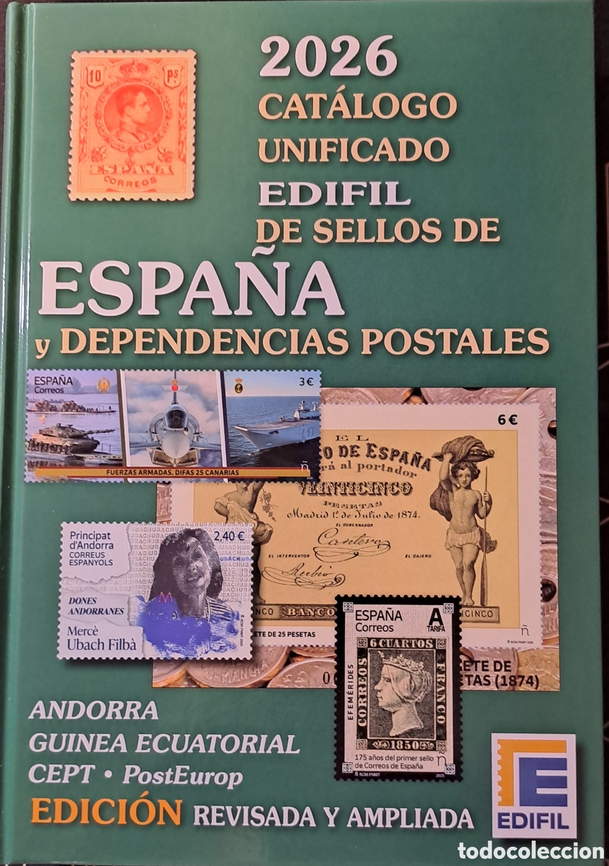 Briefmarken: Catalogo de sellos de Edifil de 2026 de sellos de Espa&ntilde;a y dependencias postales
