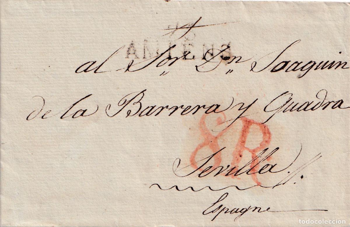 Sellos: S/F. Carta de Amiens a Sevilla