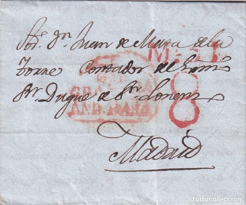Sellos: 1839. Carta de Granada a Madrid