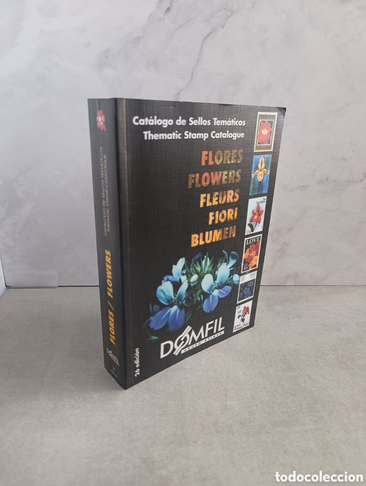 Selos: Cat&aacute;logo de sellos tem&aacute;ticos. FLORES. Domfil.
