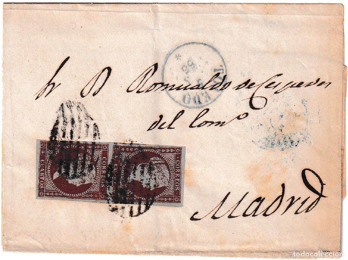Sellos: 1855. Envuelta de Toledo a Madrid