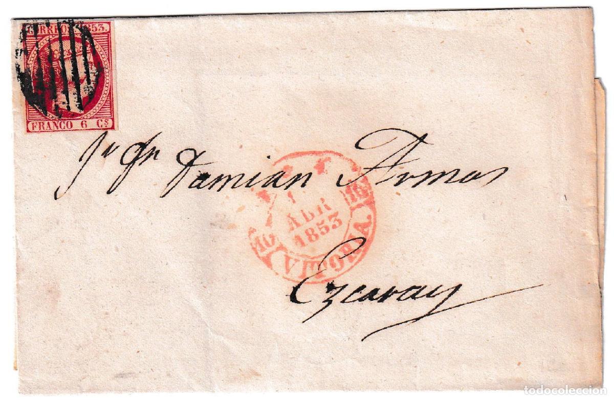 Sellos: 1853. Envuelta de Vitoria a Ezcaray