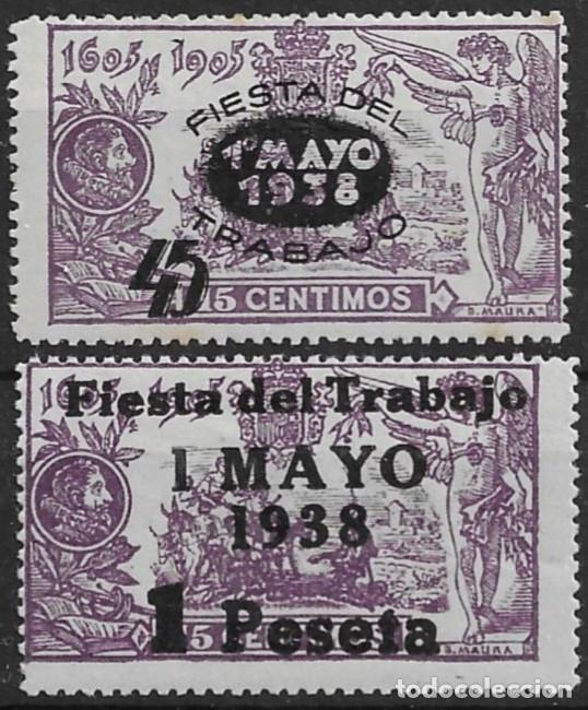 Sellos: 1838. II Rep&uacute;blica. Serie completa Fiesta del Trabajo. N&ordm; 761/762 Edifil.