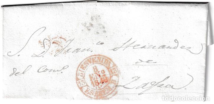 Sellos: 1848. Carta de Bienvenida a Zafra