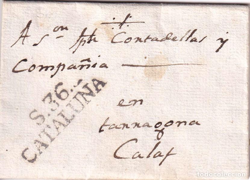 Sellos: 1820. Carta de Sitjes a Calaf