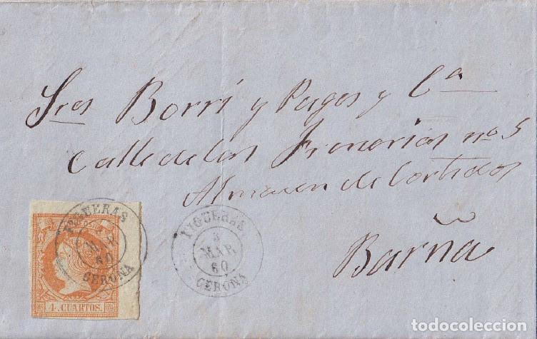 Sellos: 1860. Carta de Figueras a Barna