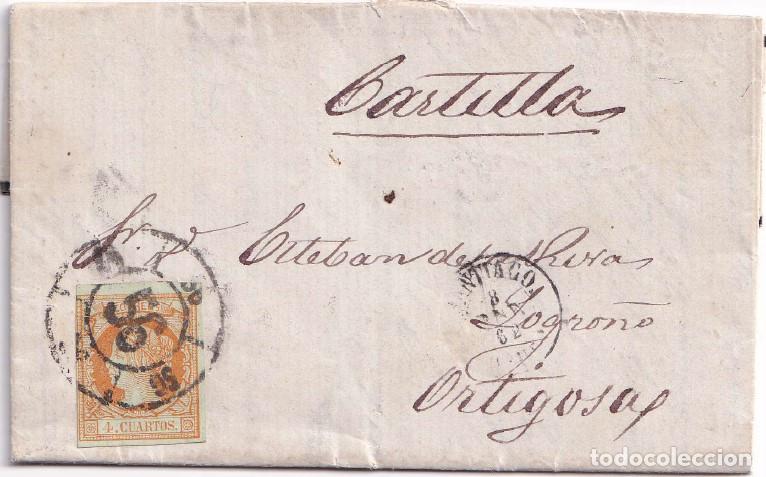 Sellos: 1862. Carta de Santiago a Ortigosa